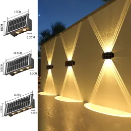 Decorações solar lumin luminoso de solar led de parede solar led de alto brilho para cima e para baixo iluminação luminosa para decoração de jardim ao ar livre luz solar