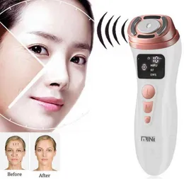 Mini Máquina Hifu Ultrassom RF EMS Device de Beleza Facial Antiwrinkle Massager Lifting Recupere rejuvenescimento Cuidado com a pele 22059517474