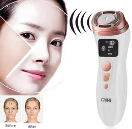 Mini Hifu Machine Ultrason RF EMS Yüz Güzellik Cihazı Antiwrinkle Masaj Boyun Boyun Sıkma Gençasyon Cilt Bakımı 22059517474