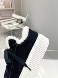 Scarpe casual lana design da donna tondo tondo dito aumenta la festa della moda della tavola impermeabile con sola con sola