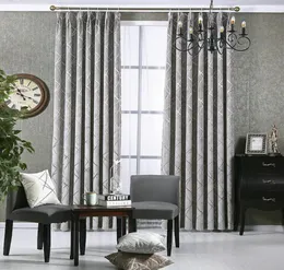 Neuer Stilfenster Vorhang für Wohnzimmer Schlafzimmer El Gold Chenille Jacquard Blumen Drapes Blackout Fenster Vorhänge benutzerdefinierte F8908979