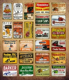 2021 Farm Farmhouse Garage Shop Wall Decor Homelite Poulan Chain Saws Metal Signs Vintage Affisch Wall Sticker Plack Farmer Tools5482724