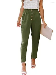 Женские брюки Сплошной груз для женских карманов для одежды уличная одежда с широкой брюки женский случайный длинный карандаш