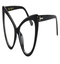 Новая роскошная модная мода Cat Eye Clear Asless Women Vintage Brand Ladies Eglasses Spectacle Rames Glasses Clear2003705