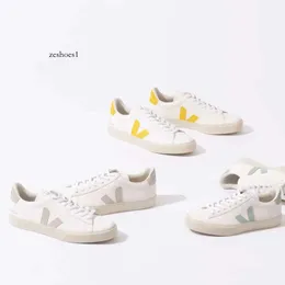 2024 Vejasneakers French Brazil White Vjas Green Low-Carbon Life Vejaon Cloud Organic Cotton Flats Platform Sneakers女性カジュアルクラシックデザイナー女性女性