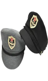 Herbst Winter Wolle Filz Trilby Flat Navy Cap European US Police Hats Caps for Men Women Star Logo Military Hats Army Cap Unisex2548392363