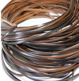 65METERS500G Bredd8mm Kaffe Gradient Flat Syntetiskt rottingvävning Material Plaststickande PRAPPREAL Bord PE RATTAN2160379