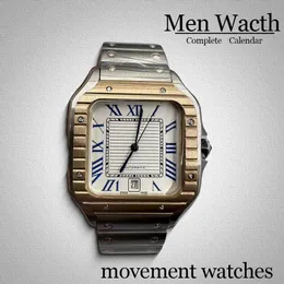 Relógios Men Square assista Avanadores de pulso SLATA SLATRA RESPOSTA 40MM MECÂNICO MECÂNICO AUTRONALENTE INOXIDENT CASUAL CLACTH Designer Man Wacth Luxury Watches