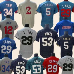 Jacob Degrom 야구 유니폼 Corey Seager Marcus Semien Adolis Garcia Nolan Ryan Scherzer Rangers 남자 여자 청소년 Custom S-3XL