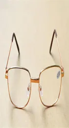 Silvergold Frame Classic unisex billiga läsglasögon män kvinnor metall ram läsglasögon diopter 100400 50pcslot7278270