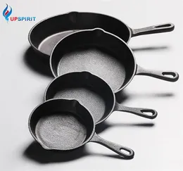 Upspirit Cast Iron Nonstick 1426cm Skillet Stekpanna för gasinduktion Cooker Egg Pancake Pot Kitchendining Tools Cookware C197686517