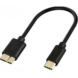 2024 Hochwertiges USB -Typ C 31 bis Micro B 30 Kabel für Samsung Note 3 S5 25 -Zoll -Festplatten -Tablet -PC -Zubehörkabel - über 120