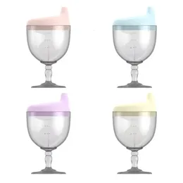 150 ml niemowlęcia Uczenie się Butelki Picie Butelki Kreatywne dzieci w kształcie kieliszka w kształcie wina Tellower Nursing Bottle Feeding Goblet Duckbill Cup 240409