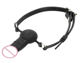 Пара эротика сексуальная силиконовая во рту штекер Ball Gag BDSM сдержанный ремень Fetish Feetish для взрослых 3625239