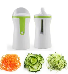 Warzywa Spiralizer nożyca Wzręcznik Kuchnia gadżet ręczny Compact Veggie Spiral Slicker Noodles Zucchini Spaghetti Makars Maker8157306