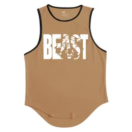 Gym Mens Mesh Casual Biegling Tank Top Fitness Fitness Sport Bez rękawów kamizelka szybkie kamizelki treningowe odzież kulturystyka Singlets 240412