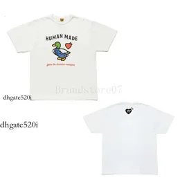 人間のメンズシャツの男性デザイナーTシャツはグラフィックTシャツを作った日本のストリートウェアダックTシャツヒューマントップメイドティー