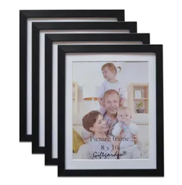 Giftgarden 8x10 Wooden Picture Frame Set For Decoration Wall Po Frame Black Home Decoration Accessories PVC Front Set of 43395362