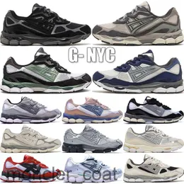 Top Gel NYC Marathon Running Shoes 2023 Designer Oatmeal Concrete Navy Steel Obsidian Grey Cream White Black Ivy Outdoor Trail Sneakers Size 36-45