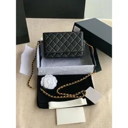 10a Superkvalitetskvinnkedja Wallet Real Leather Caviar Lambskin Zipper Mini Woc Shoulder Bag Crossbody Luxurys Designers Bags Classic 4945