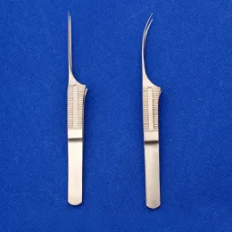 Fırçalar Fue Saç Bağlantı Forseps Saç Bağlantı İplantörü Saç Dikim Cıvanları Kavisli/Düz Paslanmaz Çelik