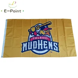 Milb Toledo Mud Hens Flag 35ft 90cm150cmポリエステルバナーデコレーションフライングホームガーデンフェスティブギフト2609062