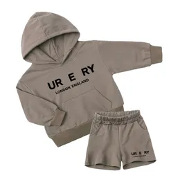 Set di abbigliamento per bambini di New Designer Set per bambini con cappuccio primaverile Set corti Summer Boys Tracksuit Abiti per maniche lunghe per bambini per bambini 90 cm-160 cm CXD2404304-12