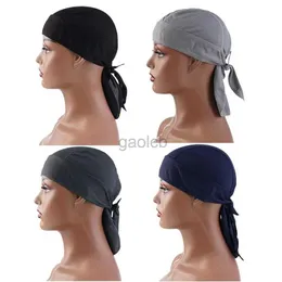 Beanie/Skull Caps Schnelle trockene Sportradkappen Sommer Männer Frauen Reiten Bandana Kopftuch atmungsaktivem Piraten Huthaube Headscarf Mützen Cap D240429