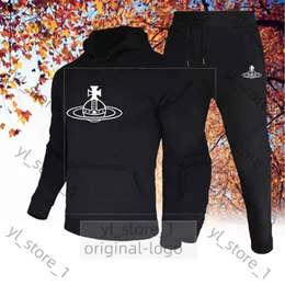 Viviane Westwood Hoodie New Vivienne Printed Sport Wear Hoodiesweatpants Высококачественный сплошной капюшон -капюшон.