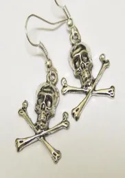 50pair Vintage Silver Skull Hamsa Hard Sowl Starfish Rermaid Moon Angel Elephant Lotus Feath