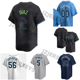 2024 Kevin Kiermaier Wade Boggs Jersey Baseball Charcoal Tampa Bay Wander Franco Shane McClanahan Ford Procto Rene Pinto Randy Arozarena Tyler Glasnow Yandy Diaz