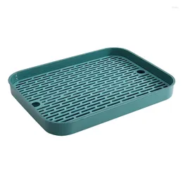 Tea Trays Coffeeware Teaware Tray Plastic Silicone Dish Dry Fruit Serving Rustic Food Office ServieTea Accessories