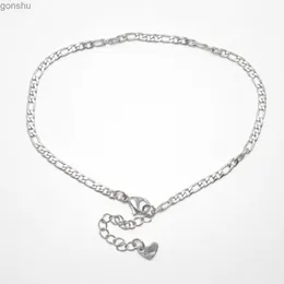 Ankiety 304 Stal nierdzewna męska bransoletka Bransoletka Srebrna łańcuch w kształcie serca Bransoletka Modna biżuteria ślubna 2021 22,8 cm (9 cali) długość 1 sztuka WX