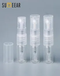 100pieceslot 1ml Mini Parfüm Cam Sprey Şişesi Doldurulabilir Boş Şişeler Kozmetik Kaplar Taşınabilir Parfüm Atomizer Örneği 201856069
