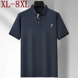 8xl 7xl 6xl Design High End Luxury Cotton Polo Shirt Men Business Casual Mens Camisas Polos Loose Man 240428