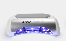 Misscheering 48W Cordless LEDUV Nail Lamp Gel Polish Nail Light Dryer Wireless Rechargeable UV Polish Manicure Lamp8899918
