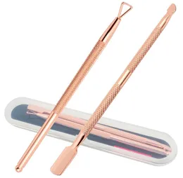 Cuticolo Cuticolo set di cutte in acciaio inossidabile Piccatori per cuticole a doppia estremità e smalto per pelapani per cuticole a triangolo Remover8709309