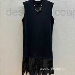 Urban Sexy Dresses Designer CL65770 Sequin تطريز الترقوة فستان فستان متخصصة التصميم العصري الحلو والرائع الفستان الأسود الصغير الصيف