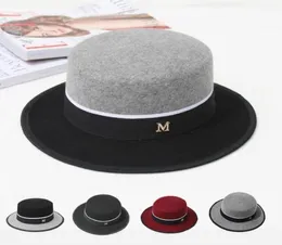 100 Wolle hochwertige Fedora Hut schwarzer Band rund warm bequem coole schöne schöne Farben Hüte für Frauen für Männer 202015691289