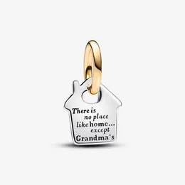 Charms New Arrival 100% 925 Sterling Sier Two-Tone Grandmas House Dangle Charm Fit Original European Bracelet Fashion Jewelry Drop Del Otkaj