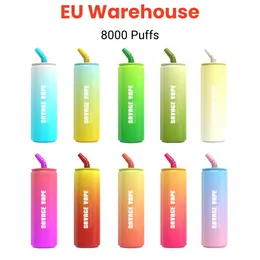 Magazyn UE Puff Vapes Puff 8000 7000 Vaper Desechable Savage Coli Butelka 20 ml Wózki przedpełnione Puffs Urządzenie 2% 3% 5% NIC 10 Smaki Cewka siatki 650 mAh Pióro baterii vs dym