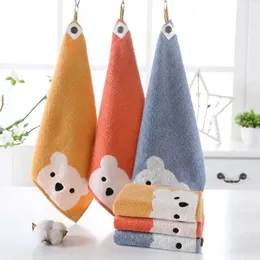 Towels Robes Childrens towel baby face towel cute cartoon bear pattern pendant soft cotton towel childrens bathroom productsL2404
