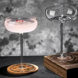 Wine Glasses Transparent Champagne Glass Goblet Creative Concave Bottom Tower Cups Big Belly Cocktail Martini Cup Bar Tool