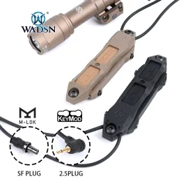 Światła WADSN Rozszerzone zdalne ciśnienie podwójnego przełącznika dla lasera DBal A2 PEQ15 NGAL/Surefir M300 M600 Latarka WEPONlight przycisk WEPONlight