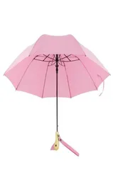 Testa di anatra con ombrello in legno Personalità nera di plastica nera Copertura ombrello da sole a 2 volte lacrime1137159
