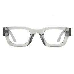 トレンディな手作りのアセテートパンクスクエア光学メガネフレームメンズミオピア眼鏡処方アイウェアフレームレンテティコスパラ