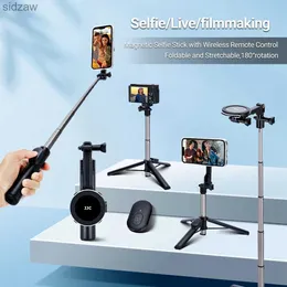 Monopodi selfie JJC Magnetic Selfie Stick con stabilizzatore portatile wireless Remote Control e Tripode Selfie Stick pieghevole universale WX