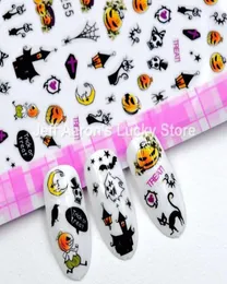 4pcs Self Adhesive Halloween Nail Sticker Decal для декораций для ногтей.