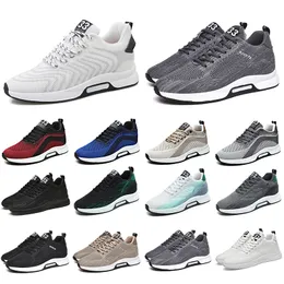 Gai Men Running Scarpe Sneaker Fashion Sneakers Nero Khaki Grigio scuro bianco rosso Blu Sabbia Allenatori traspiranti Sport Tennis Spedizione gratuita