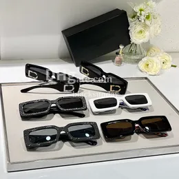 Schwarze Kristallgläser Designer Herren polarisierte Sonnenbrille Outdoor Fahren Sonnenbrillen Klassische Buchstaben Frauenquadratrahmen Sonnenbrillen Brillen Brillen